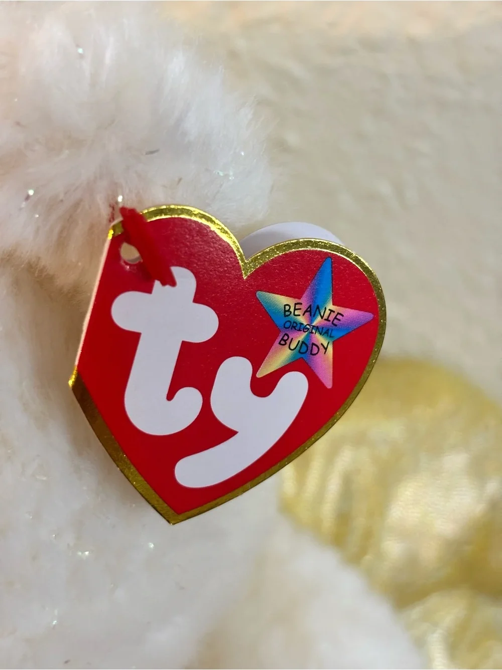 Vintage Ty Beanie Buddy Halo II with Brown nose